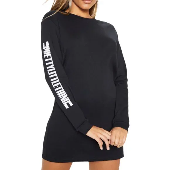 PrettyLittleThing | Dresses | Black Oversized Long Sleeve T Shirt Dress | Poshmark PrettyLittleThing | Dresses | Black Oversized Long Sleeve T Shirt Dress | Poshmark